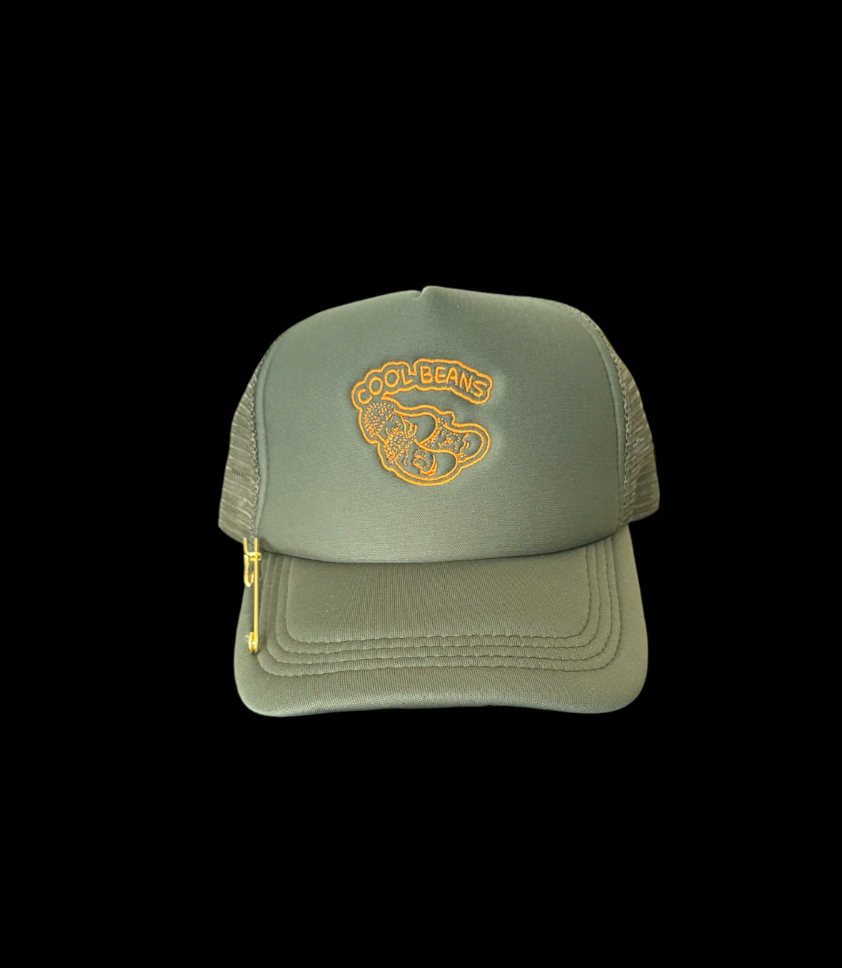Olive and Orange Trucker Hat
