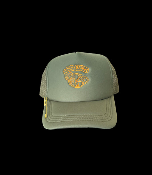 Olive and Orange Trucker Hat