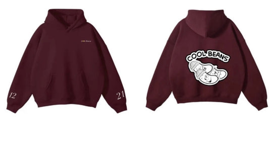Burgundy Cool Beans Hoody