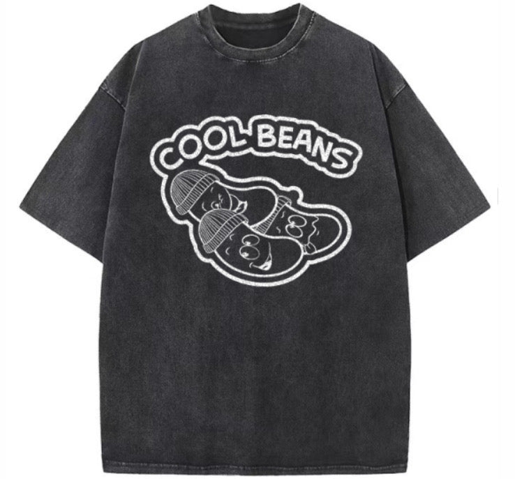 Black CB distressed tee