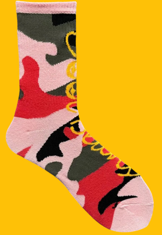 Pink Camo Socks