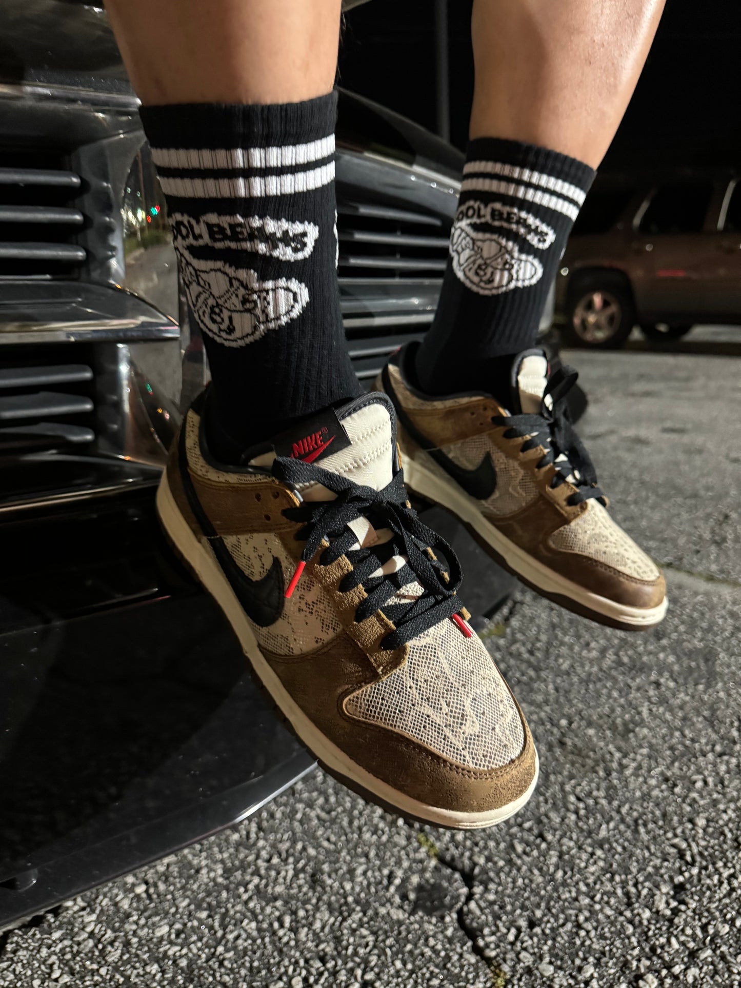 CB Black and White socks