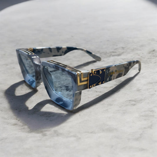 “9 Clouds” Shades with light blue lens
