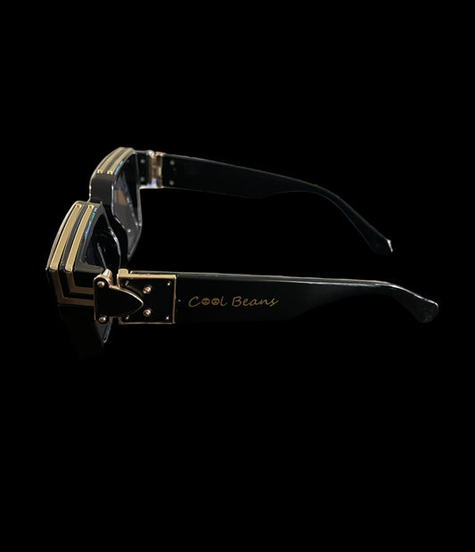 Cool Beans Black w/ Gold Accent Shades