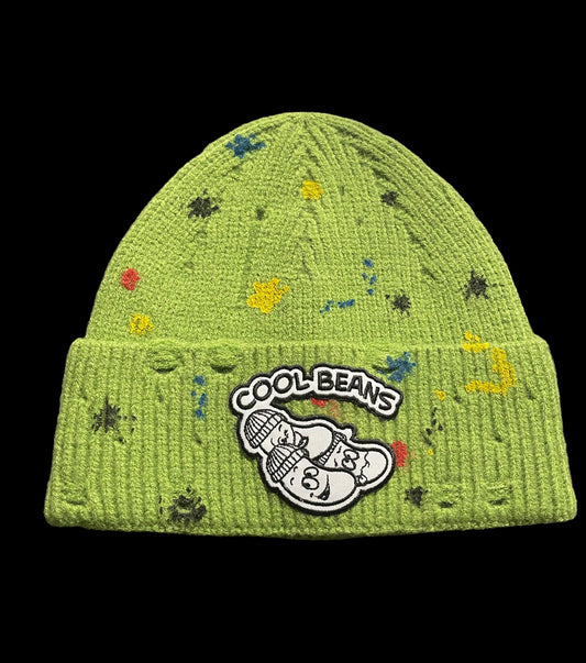 CB Green Splash Beanie