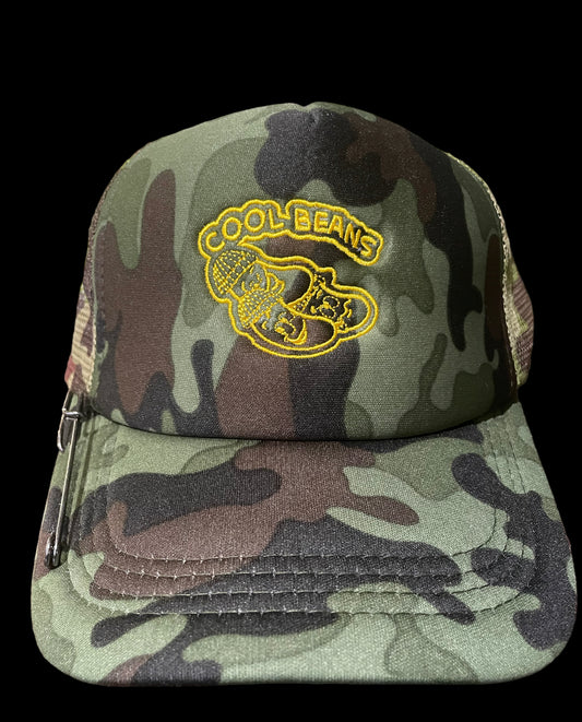 Cool Beans Camo Trucker
