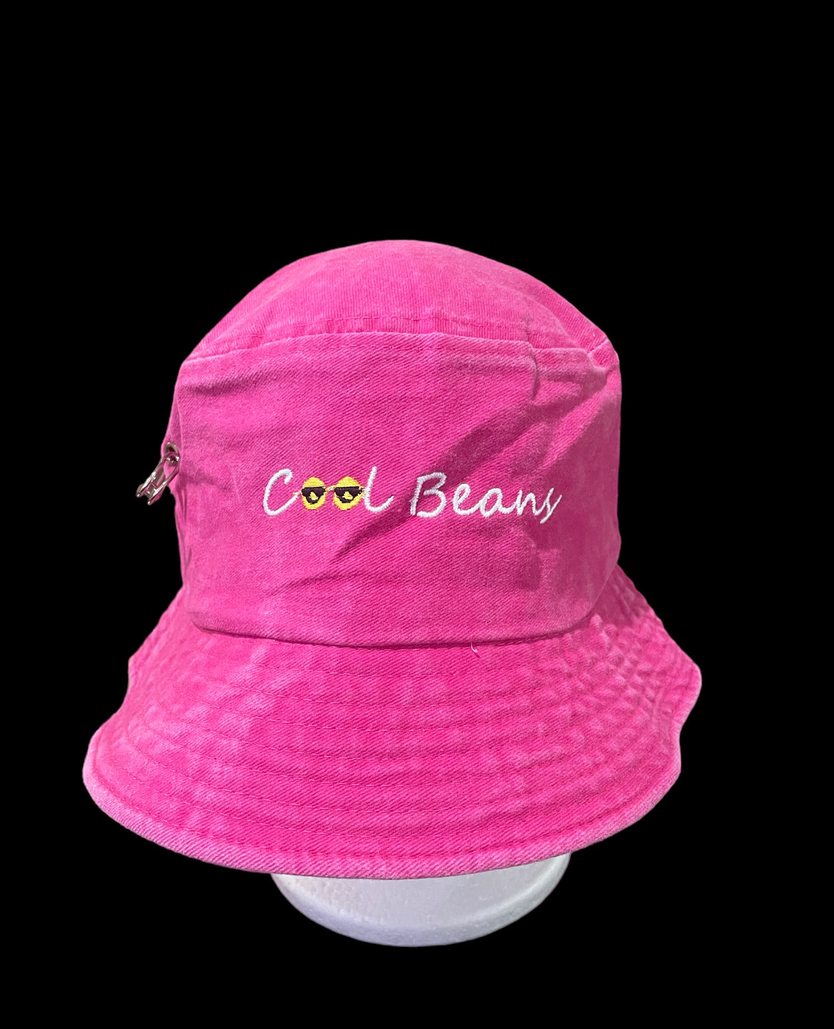 Hot Pink Embroidered Bucket