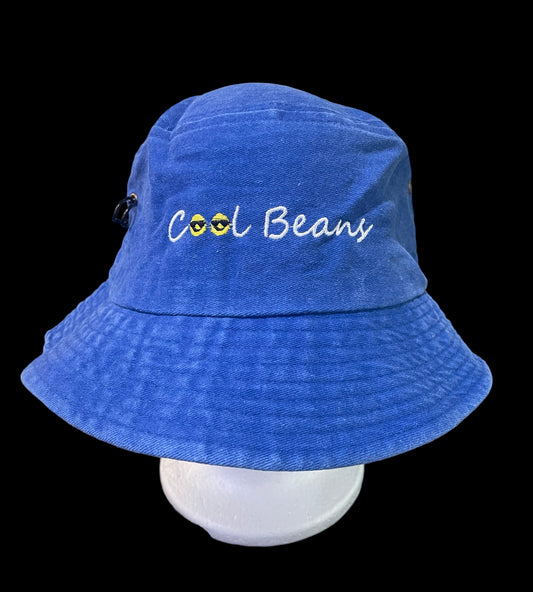 Royal Blue Embroidered Bucket