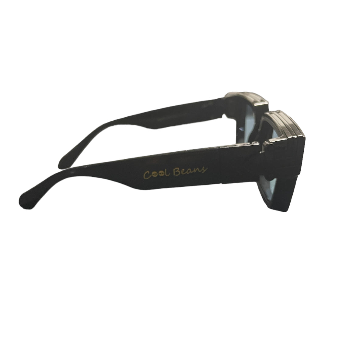 CB Black Shades, light blue lens