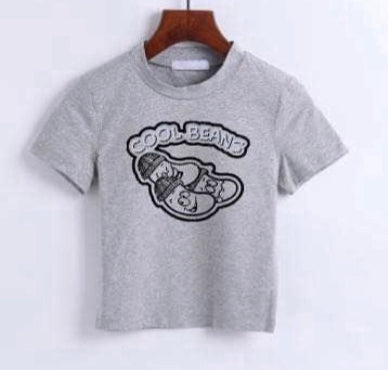 Gray Crop Top